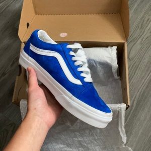 Vans Blue Suede Old Skool 4 mens Size 5.5 womens